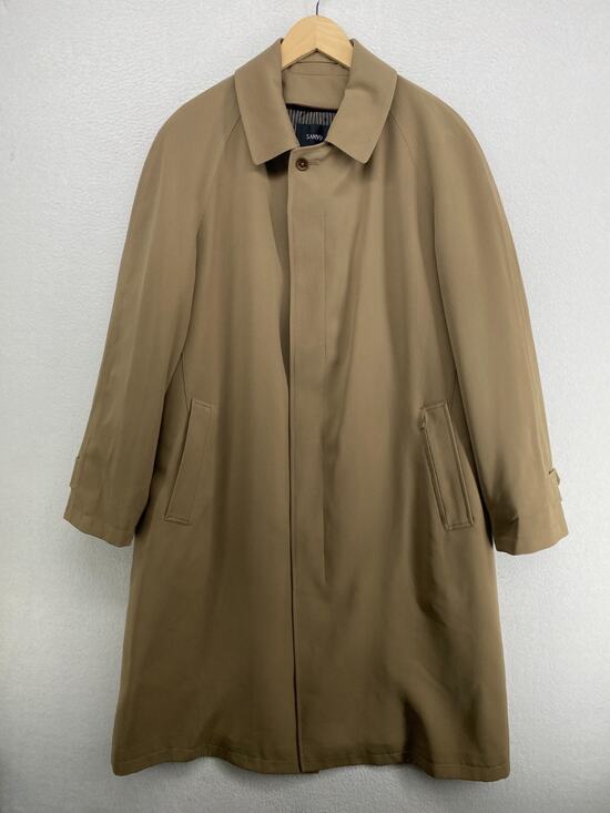 SANYO Other - SANYO Coat Mens 40 Trench Overcoat Long Removable Quilted Liner Beige